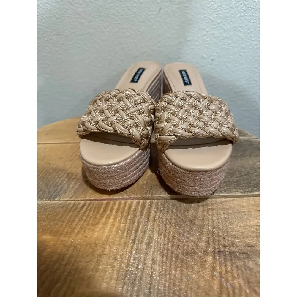 Nine West Women's Roxana Wedge Sandal size 7.5 New